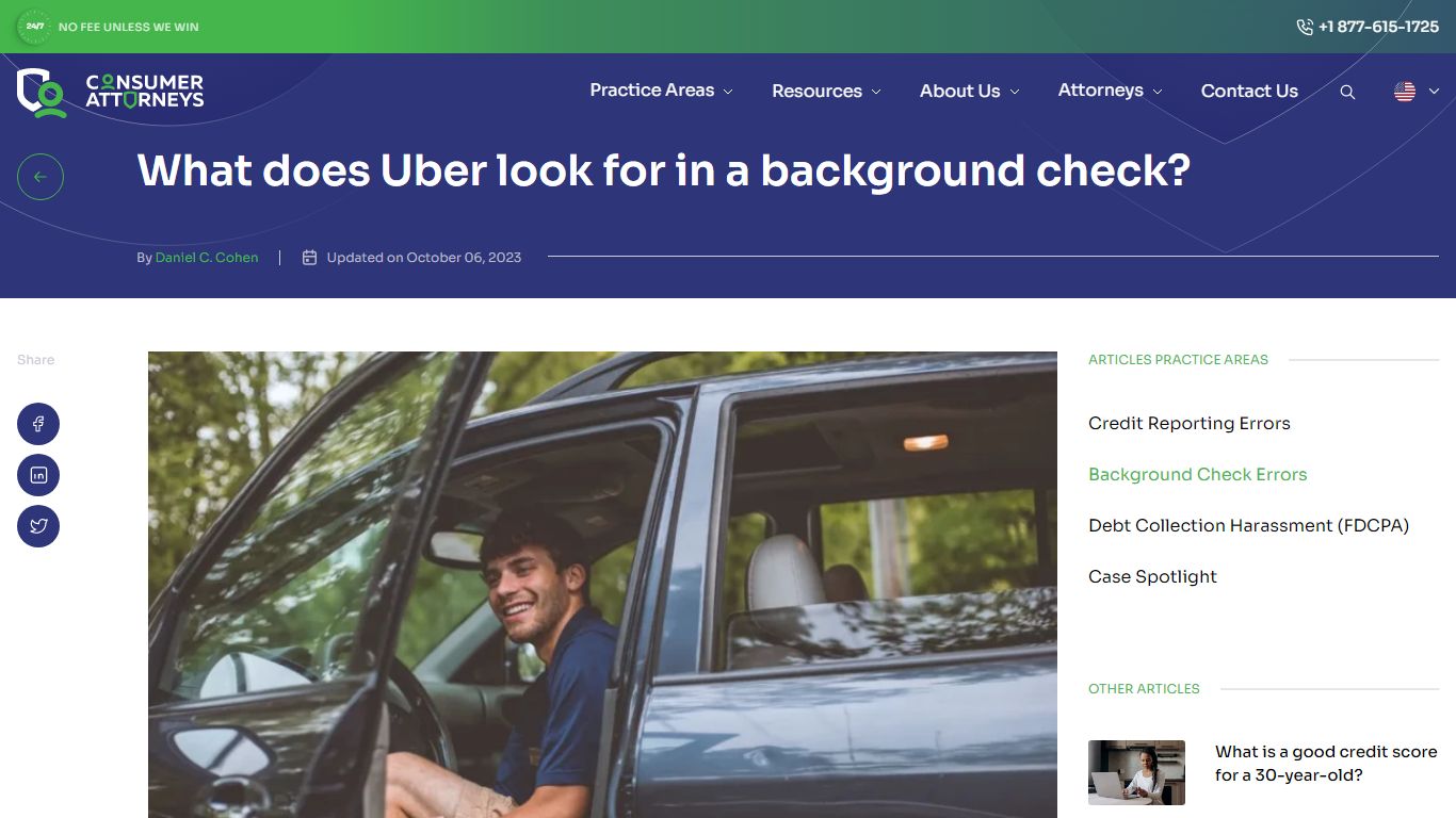 What does Uber look for in a background check? - Consumer Attorneys